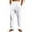 White, variant on YUGYXL Men's Cotton Linen Drawstring Pants Casual Stretch Waist Wide Leg Pants with Pockets Outdoor Straight Pants Black S