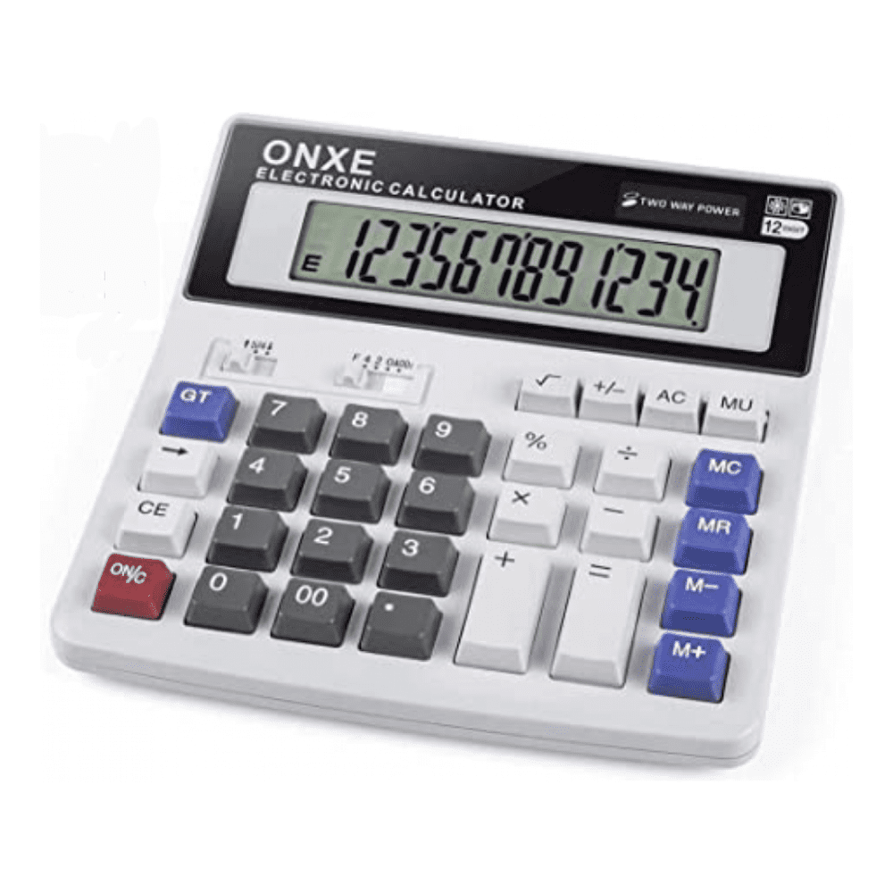 Calculator, Standard Basic 4 Function Desk Calculator, Dual Power, Big