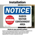thumbnail image 3 of (2 Pack) Rabies Vector Containment Area Sign, 3 of 7