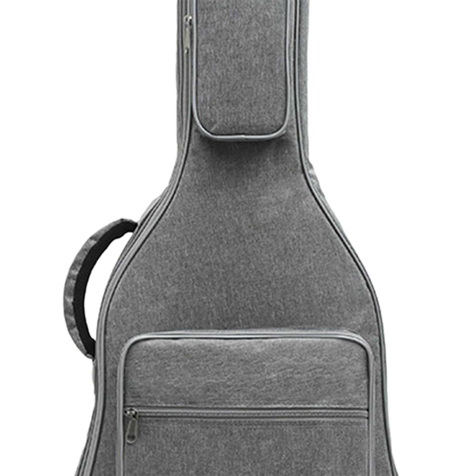 STARTIST Portable Bass Gig Bag Electric Bass Bag Handbag Professional Padded Soft Case Protection Wear Resistant Electric Guitar Bag , Gray