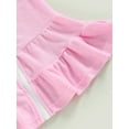 thumbnail image 6 of Springcmy Kids Little Girl Swim Cover Up Dress Toddler Towel Terry Swimsuit Wraps Zip Up Bathing Suit Robe Pool Beach Coverup Pink 2-3 Years, 6 of 7