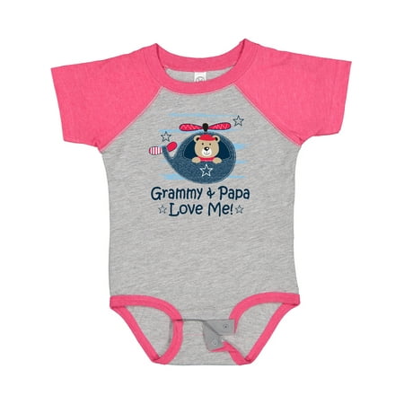 

Inktastic Grammy and Papa Love Me Boys Baby Bodysuit