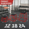 thumbnail image 3 of Yiwa Adjustable Plyometric Jump Box, Multi-Height Fitness Platform for Strength and Jump Training, 3 of 9