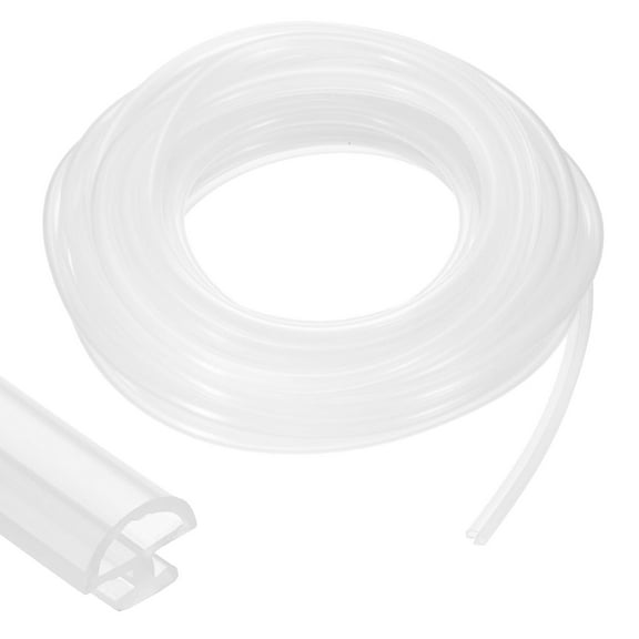 Window Weather Stripping Door Seal, 5/16" Wide Bulb Bubble Silicone Weatherstrip Seal for 5/32" Slot (10 m/33 ft, Clear)