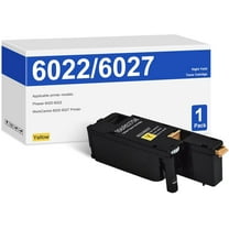 WorkCentre 6027 Phaser 6022 Yellow Toner Cartridges 1 Pack - 106R02758 Toner Cartridges Replacement for Xerox 6022 6027 Printer