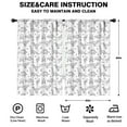thumbnail image 2 of Blackout Kids Curtains,BlackWhite Origami Dinosaurs Tribal Pattern Childrens Insulated Curtains Set Of 2,Bedroom Essentials,Toddler Room Decor 52"x84", 2 of 5