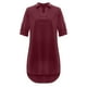 thumbnail image 3 of Camisa Mini vestido elegante para mujer, traje de vacaciones de lino y algodón de media manga (rojo vino XXL) Kuymtek Vino rojo T XXL para Mujer, 3 of 7