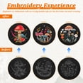 thumbnail image 4 of Mushroom Embroidery Kit for Beginners Adult, 3 Pack Nature Cross Stitch Starter Set with Threads and Hoops, Relaxing DIY Craft Gift, 4 of 8