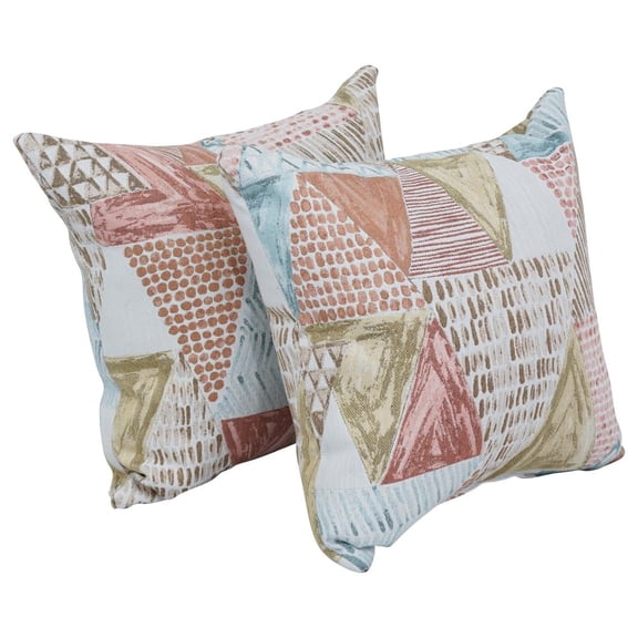 17-inch Jacquard Throw Pillows with Inserts (Set of 2) 9910-S2-ID-106