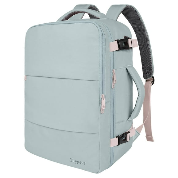 Mochila Taygeer Personal Item gris en polvo de 35 L con puerto USB