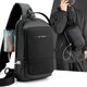 thumbnail image 2 of Bolso de pecho funcional para hombre, bolso de hombro impermeable para exteriores, bolso de pecho de negocios multifuncional para hombre, mochila, 2 of 6