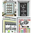 thumbnail image 2 of Schoolgirl Style Scalloped Bulletin Board Borders, 3' x 2-1/4", Simply Stylish Black & White Wavy Line, 13 Strips, 2 of 7