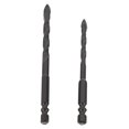 thumbnail image 4 of ORDDIART 2Pcs Porcelain Drill Bits Steel Triangular Cement Wall Drilling Construction, 4 of 8