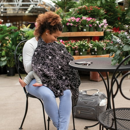 Boppy® Nursing Cover - Blk/Wht Scribbles