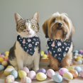 thumbnail image 2 of Dog Bandana 2 Pack,Dark Blue Princess Castle Pattern Bandanas for Dogs,Cat Bandana,Small/ Large Dog Bandana 2 Size,Dog Bandanas, 2 of 6