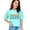 Chalky Mint, variant on Coach Crew, Groovy Retro Wavy Text, Butter Comfort Colors T-Shirt, Small