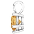 thumbnail image 3 of Pompeii 7mm Citrine Women's Heart Pendant in 14k Gold Necklace 5mm Tall (,), 3 of 4