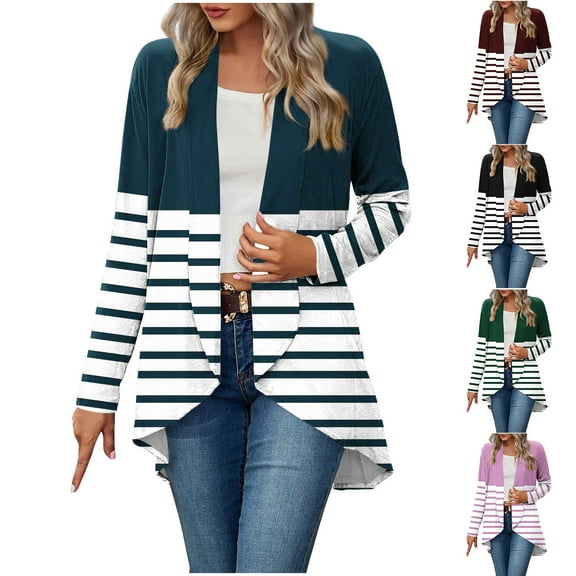 Women's Casual Solid Color Long Sleeve Loose Fit Cardigan Coat Sweater Tops for Daily Wear Loungewear Travel and Business Office Outfits Fashion Essential | CSEONE,Army Green L