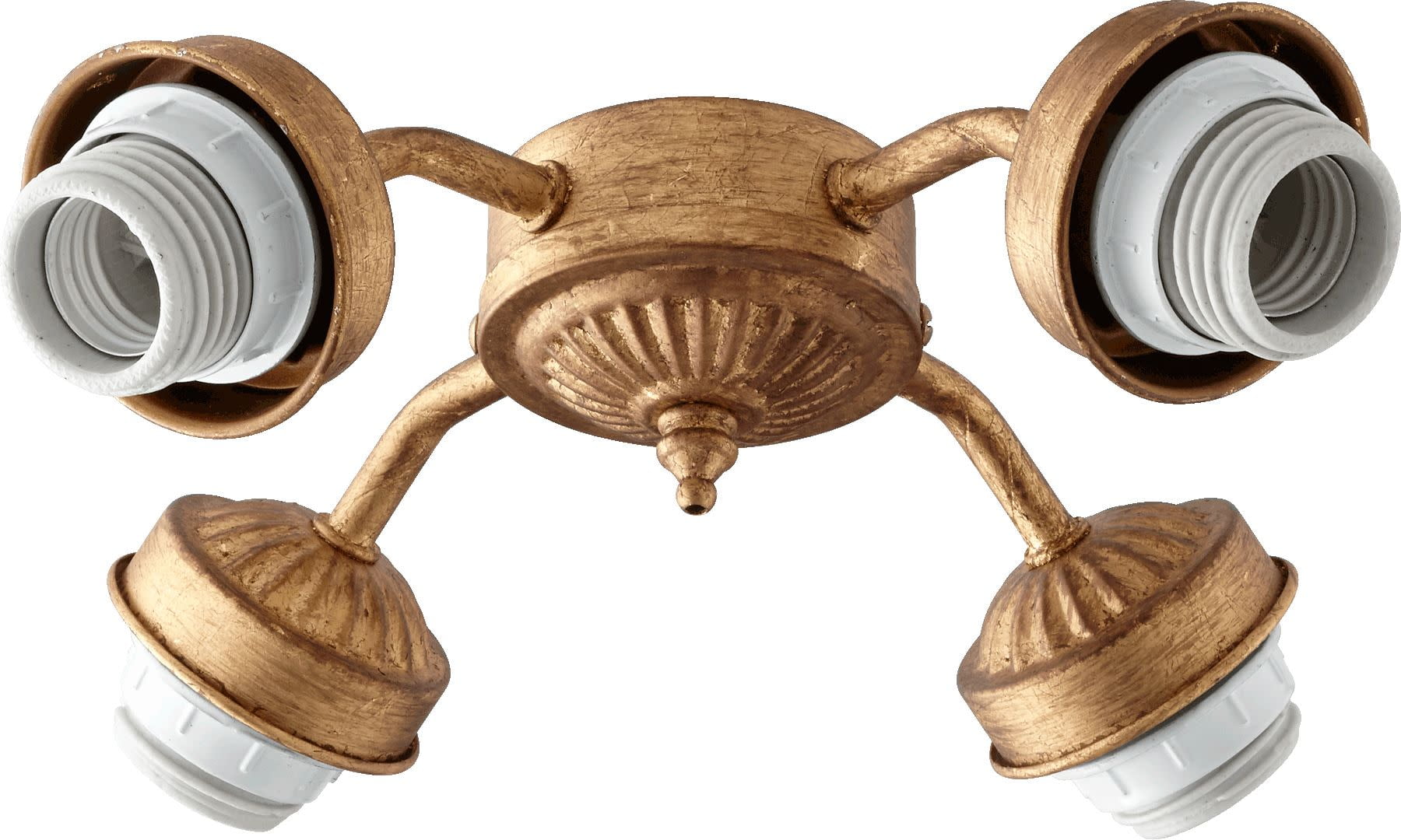 Quorum International 2444 Vintage Gold Leaf 4 Light Kit For Ceiling