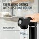 thumbnail image 2 of Máquina de refrescos Culinary Chef: máquina para agua carbonatada, incluye botella reutilizable sin BPA, ecológica y ecológica para el hogar, compatible con cilindros de CO2 estándar, color negro., 2 of 5