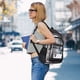thumbnail image 5 of Mochila transparente KIMNERPU PVC transparente grande negra, 5 of 6