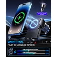 thumbnail image 4 of RIHJIN-Wireless Car Charger, Phone Holders for Your Car 15W Fast Charging Auto Clamping, Air Vent Car Phone Mount for iPhone 17 16 15 14 13 Mini Pro Max XR, Samsung Galaxy S25 Ultra S24 S23 S22 S21, 4 of 4