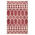 thumbnail image 2 of SAFAVIEH Abstract Torrey Geometric Wool Area Rug, Red/Ivory, 4' x 6', 2 of 12