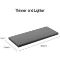 thumbnail image 4 of Floating Shelf Set of Wall Shelves in W x in D x in H Wooden Floating Wall Shelf with Invisible Brackets for Living Room/Bedroom/Bathroom/Kitchen Storage and Decor Walnut, 4 of 9