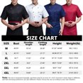 thumbnail image 1 of Baohd Chef Uniform Short Sleeve Kitchen Apron Double-breasted Suits Comfortable Stitching Shirts for Men Simple Style for Coffee Bar Blue L, 1 of 8