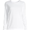 thumbnail image 5 of Lands' End Women's Petite Supima Cotton Relaxed Long Sleeve Crew Neck T-Shirt, 5 of 5