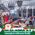 thumbnail image 7 of 99ft Christmas Icicle Lights, Curtain Fairy Icicle String Lights with 228 Drops, Led Christmas Twinkle Lights for Holiday, Party, Christmas Decorations, White, 7 of 7