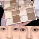 thumbnail image 4 of Resaltador de contorno de 4 colores, bronceador Facial 3D, brillo cosmético, paleta de reflejos mate Beige, sombra de ojos, maquillaje en polvo para nariz, 4 of 5