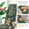 thumbnail image 5 of Yayeee 2 Pack Dining Chair Covers Stretch Parson Chairs Slipcovers Seat Protector, Christmas Gift Pattern, 5 of 6