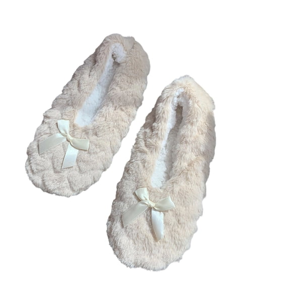 House Slippers for Women Closed Toe Thick Warm Indoor And Outdoor Shoes Fuzzy Memory Foam Slip On Home Slippers