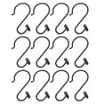 thumbnail image 4 of Utopia Alley Shower Rings Hooks, Shower Curtain Rings Hooks for Bathroom, Rust Resistant Shower Curtain Hooks Rings, Set of 12, Matte black, 4 of 10