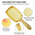 thumbnail image 6 of 1-3pcs Profession Detangling Hair Brush Set Professional Barber Comb Scalp Massage Hair Care Golden Salon Air Cushion Hairbrush, 6 of 10