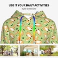 thumbnail image 4 of Honeii Cartoon Fox 2 Pattern Womens Oversized Hoodies Long Sleeve Sweatshirts Pullover Fall Outfits with Pocket-XX-Large, 4 of 7