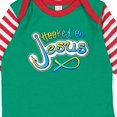 thumbnail image 4 of Inktastic Hooked on Jesus Christian Boys or Girls Long Sleeve Baby Bodysuit, 4 of 5