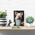 thumbnail image 3 of [2D Flat]1pc Rustic Farmhouse Pig & Chickens Iron Wall Art Sign - 8x12 Inch Vintage Barnyard Decor, Weather-Resistant Indoor/Outdoor Metal Plaque for Country Kitchen, Garden, Patio, Garden Decoration, 3 of 7