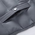 thumbnail image 3 of Brondbend Mens Coats Fall Mens Jacket Hooded Long Sleeved Zipper Pocket Outerwear Solid Color Comfy Jacket Loose Fit Party Tops Gray, 3 of 6