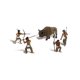 thumbnail image 1 of Figuras de creadores de escenas: caza de nativos americanos, 5 / paq. 0 SP4444, 1 of 2