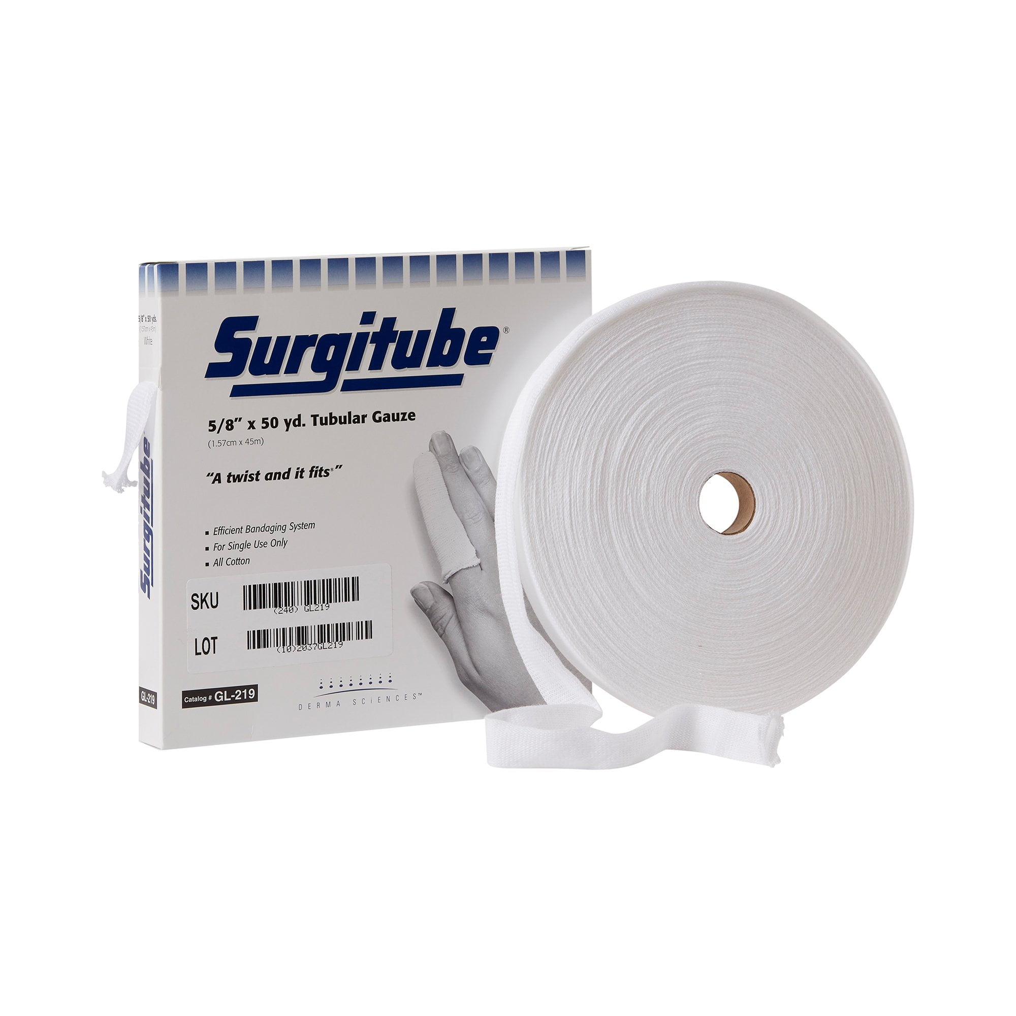 Surgitube® Tubular Retainer Dressing, 5/8 Inch x 50 Yard