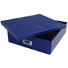 Navy Blue Heavy Duty Scrapbook Box with Shoebox Style Lid - 12.75 x 14.5 x 3.75 - sold individually