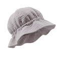thumbnail image 2 of Mgmyaa Baby Ruffle Edge Bucket Hat Summer Outdoor Sun UV Protection Fisherman Cap for Infant Newborn 0-3 Years Breathable Soft Headwear, 2 of 8