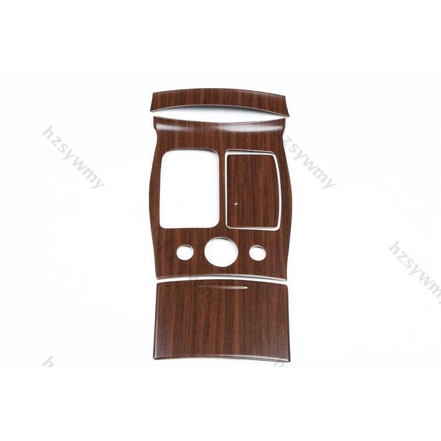 for Infiniti Q70 2014 - 2019 Wood Grain ABS Center Console Gear Shift Plate Trim -
