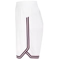 thumbnail image 5 of Holloway Sportswear M Womens RETRO BASKETBALL SHORTS White/Maroon 224377, 5 of 7