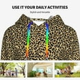 thumbnail image 4 of Daiia Leopard2 Pattern Women's Fashion Hoodies & Sweatshirts with Kangaroo Pocket Hooded Sweatshirt with Eye-catching Drawstrings-XX-Large, 4 of 7