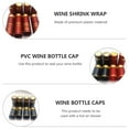thumbnail image 3 of MasteelfCA 200pcs Pvc Heat Shrinkable Plastic Caps Thermal Shrinkage Films (Assorted Color), 3 of 8