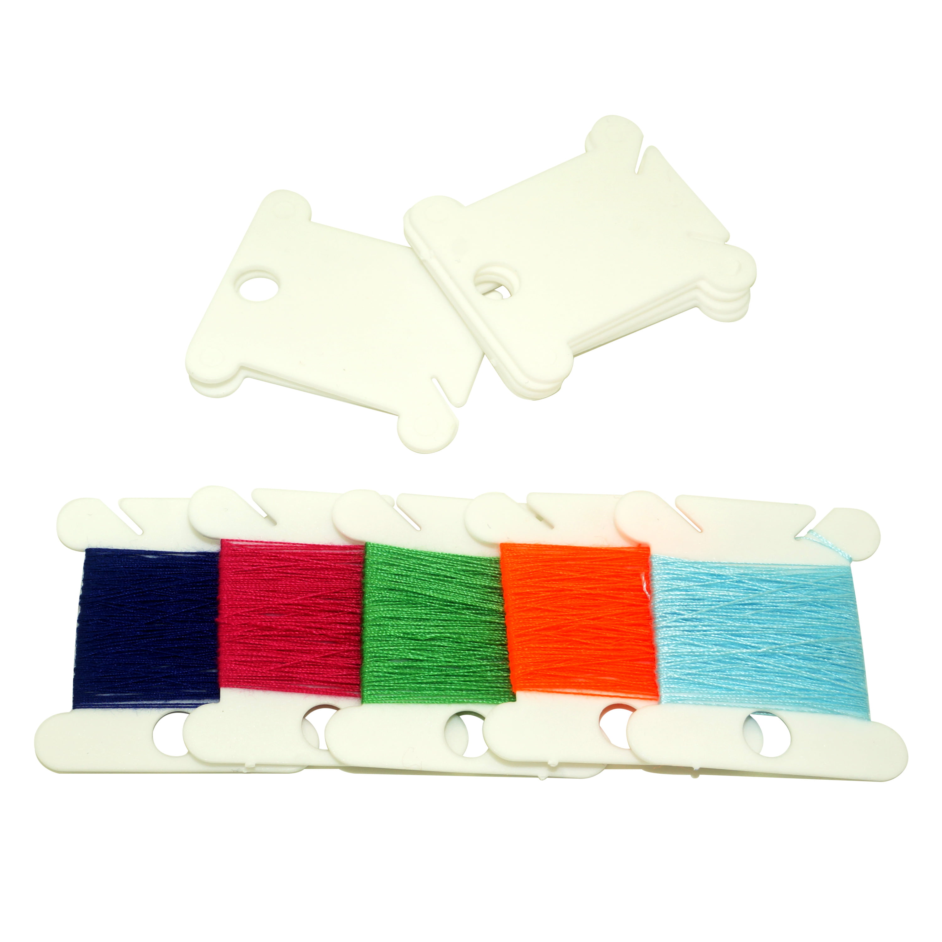 Yawots Plastic Floss Bobbins for Embroidery Floss Organizer Cross-Stitch Bobbins Card Thread Holder Craft DIY Sewing Storage (120 Piece), Size: 1.4