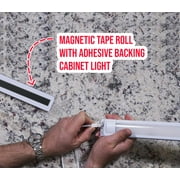 Flexible Magnetic Tape Roll with Adhesive Backing- Super Sticky! Superior Quality! By Flexible Magnets- 60 mil x 2 in x 10 ft